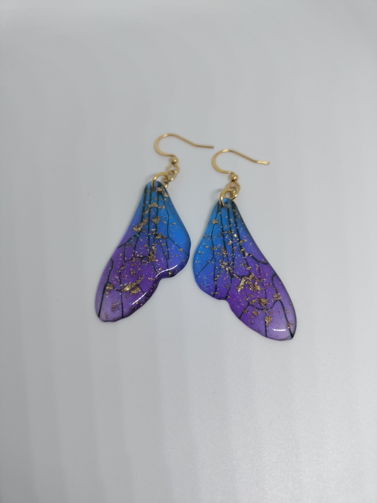 Boucles d'oreilles pendantes ailes de papillon colorées LEIA&CO