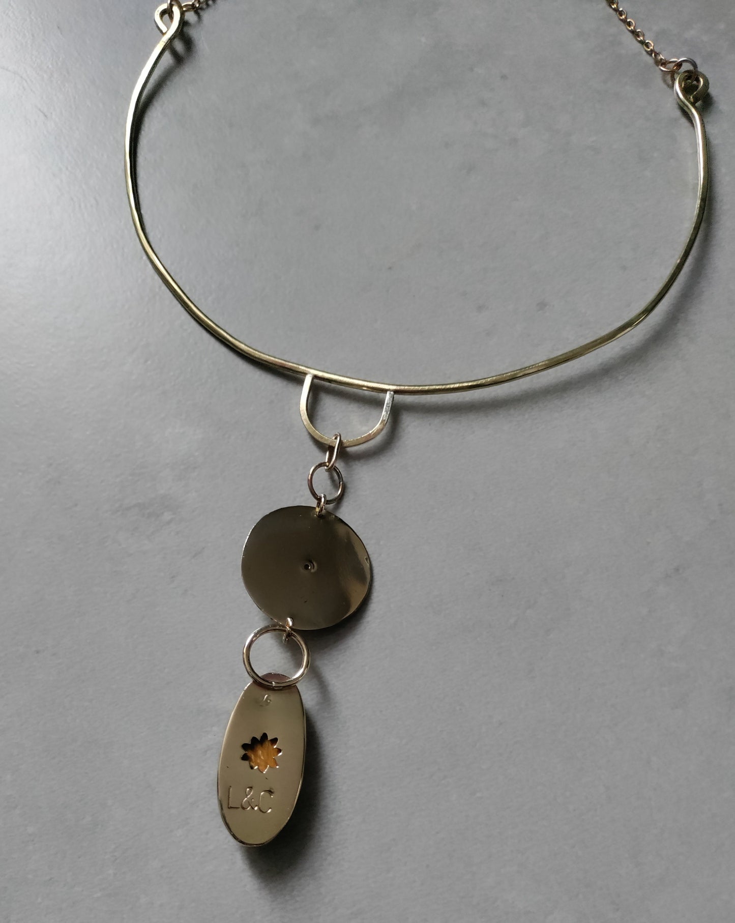 Collier parure Damon Mandala et Oeil de tigre LEIA&CO