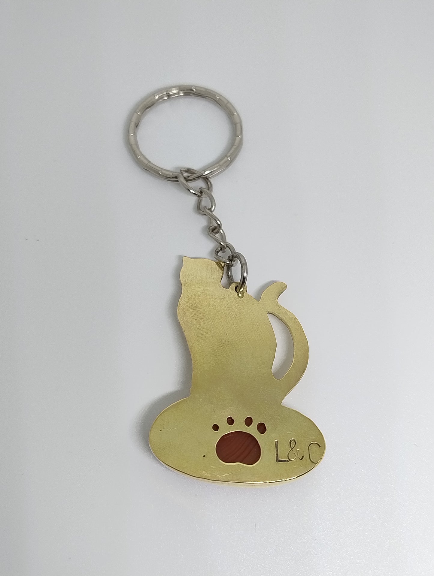 Orangee cat keychain - custom request