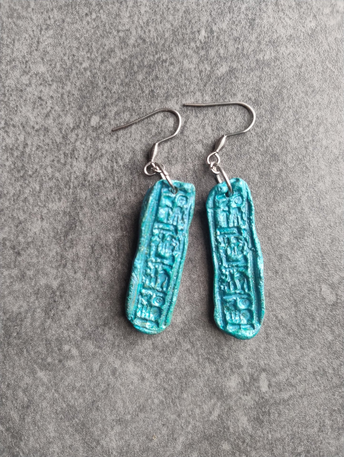 boucles d'oreilles hiéroglyphes
