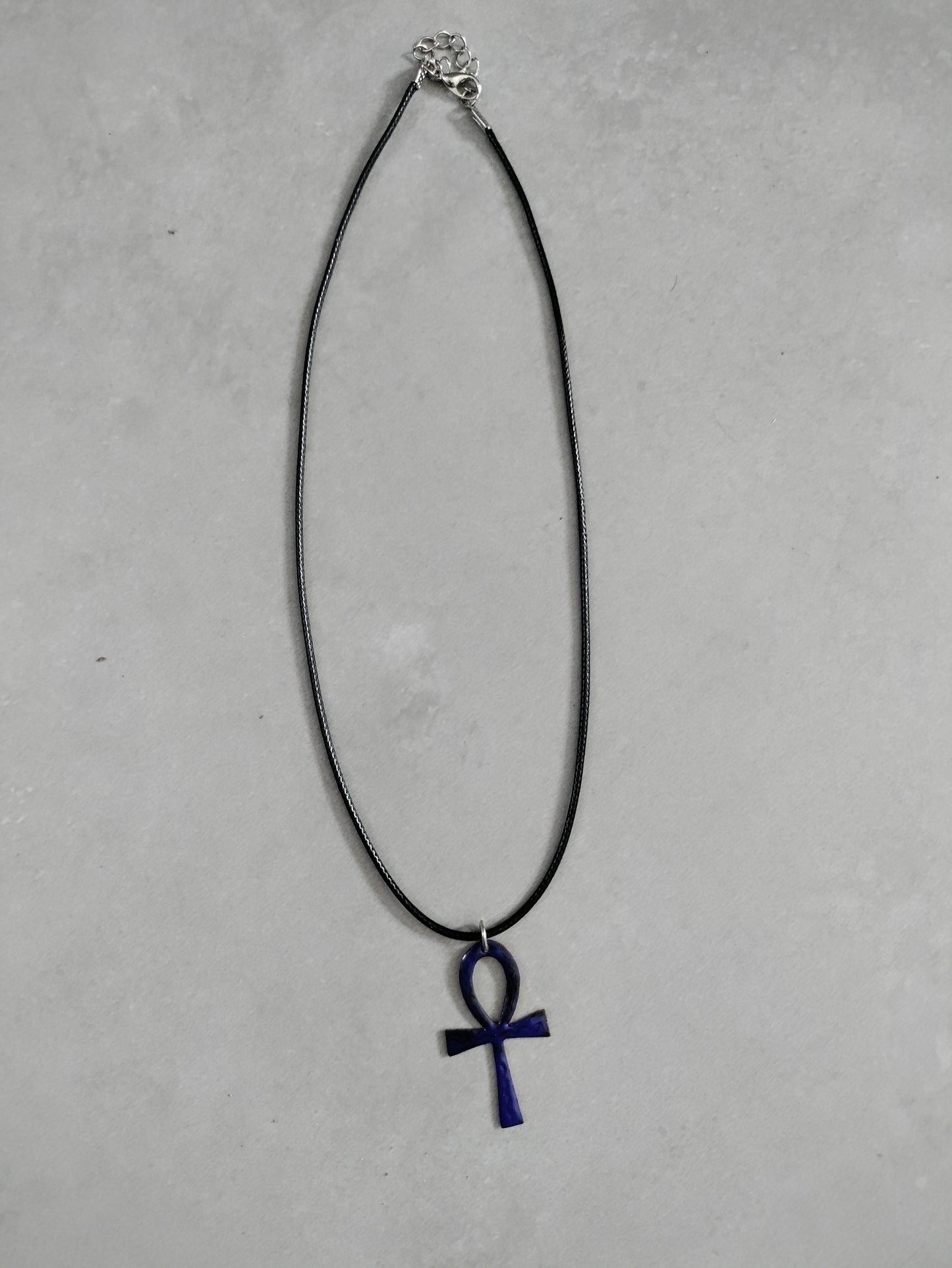 Pendentif croix de vie égyptienne Ankh bleu et cuivre LEIA&CO