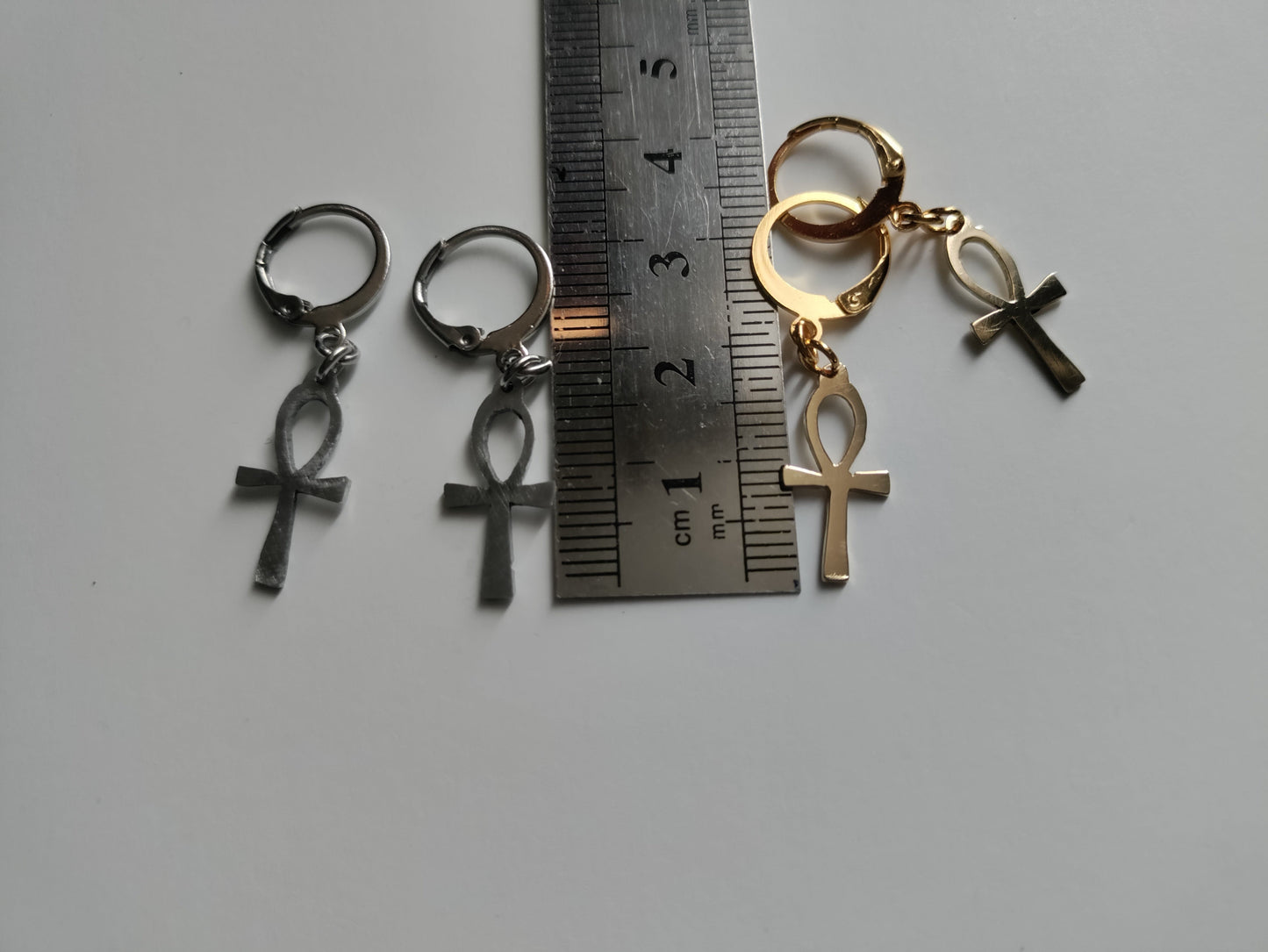 Ankh Earrings Egyptian Cross of Life LEIA&CO