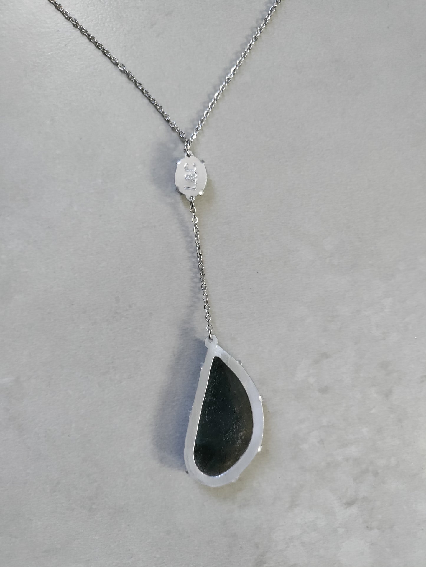 Collier pendant double pierre labradorite et opalite LEIA&CO