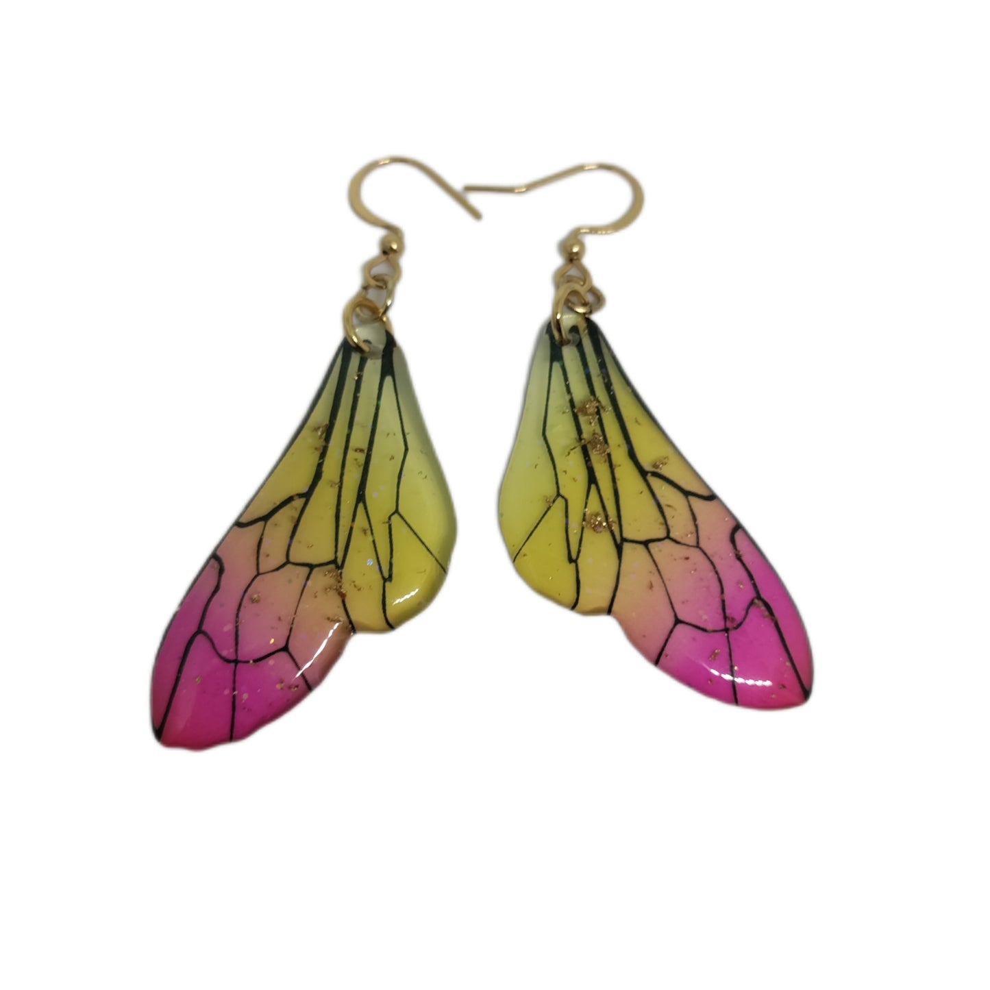 Boucles d'oreilles pendantes ailes de papillon colorées LEIA&CO