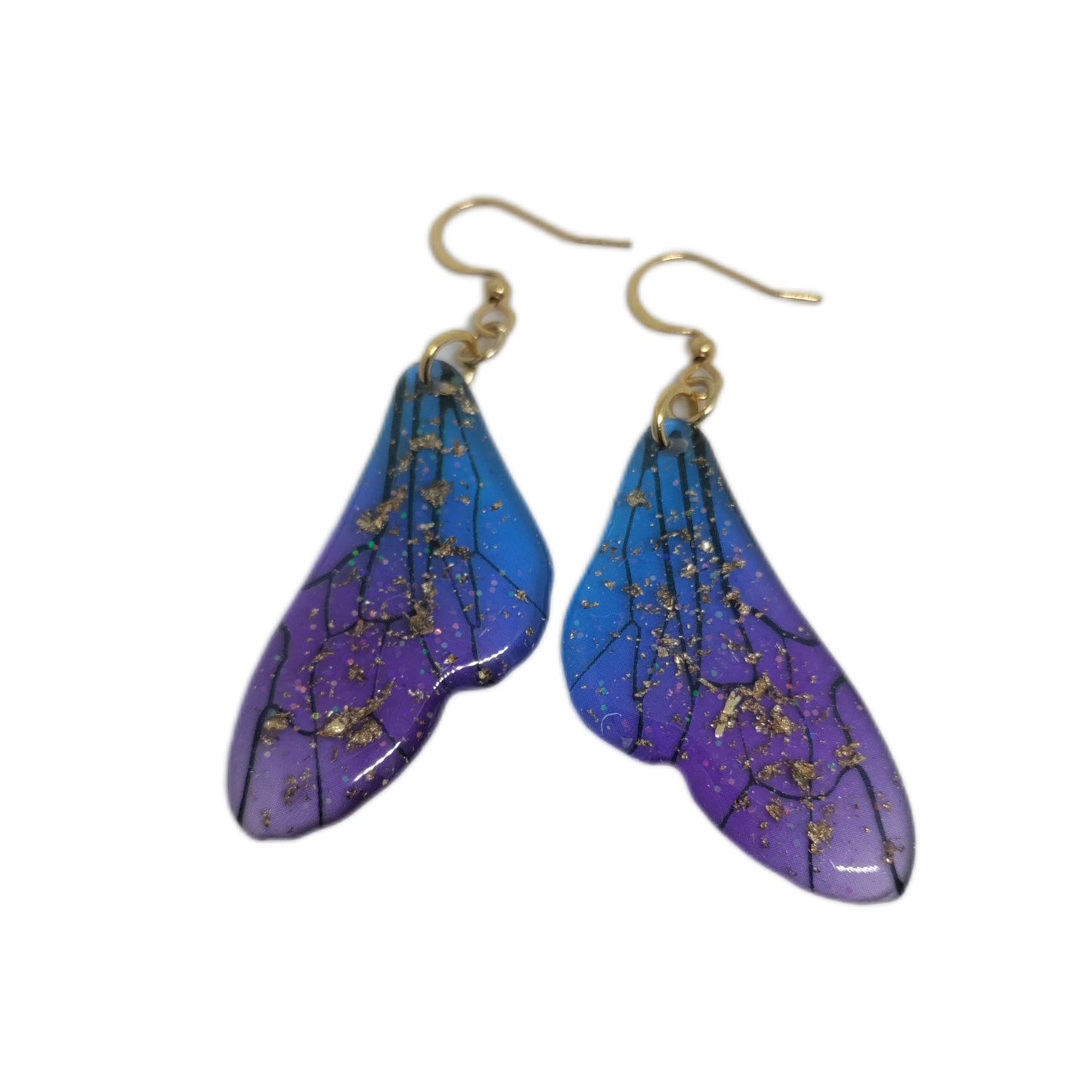 Boucles d'oreilles pendantes ailes de papillon colorées LEIA&CO