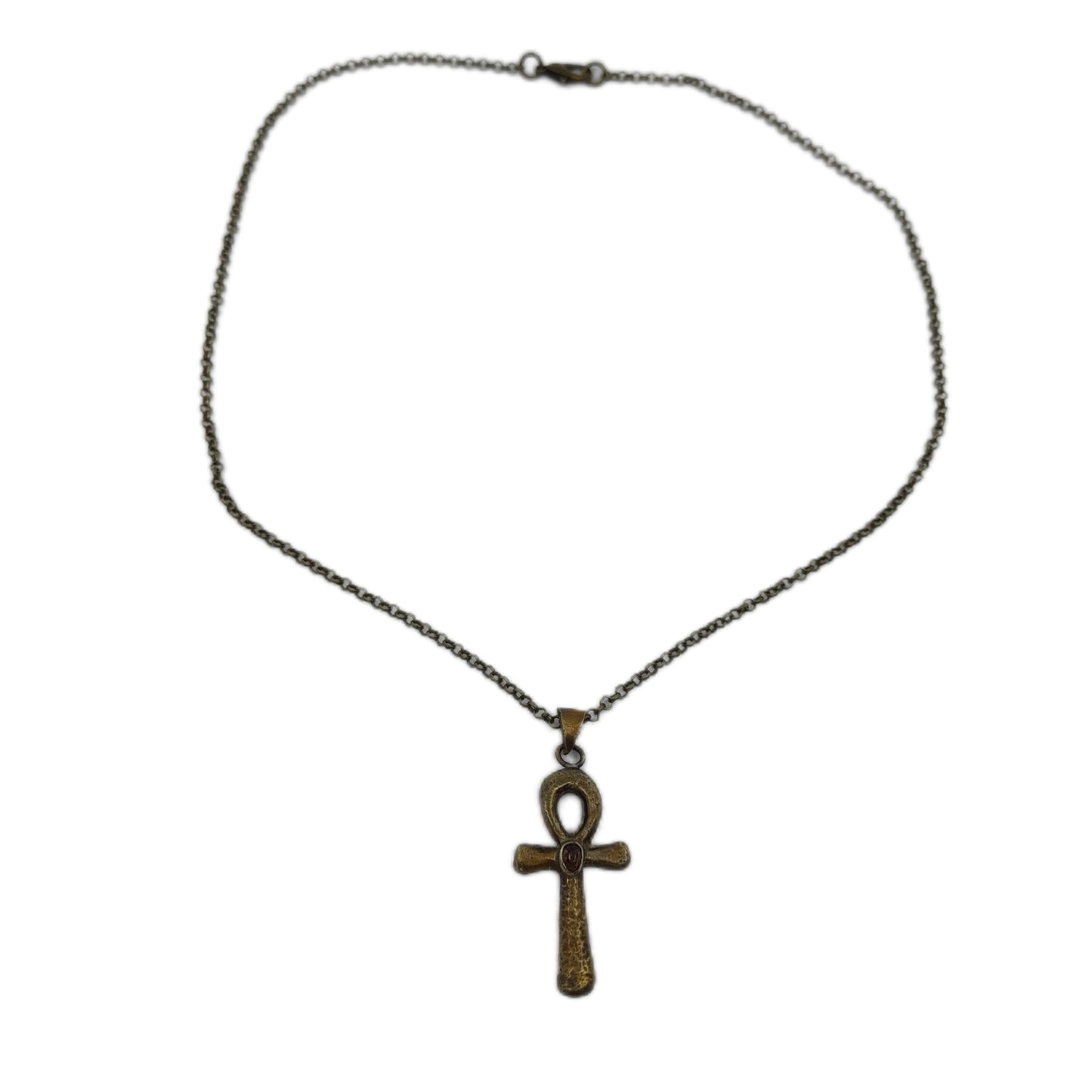 Talisman Ankh LEIA&CO tourmaline rose