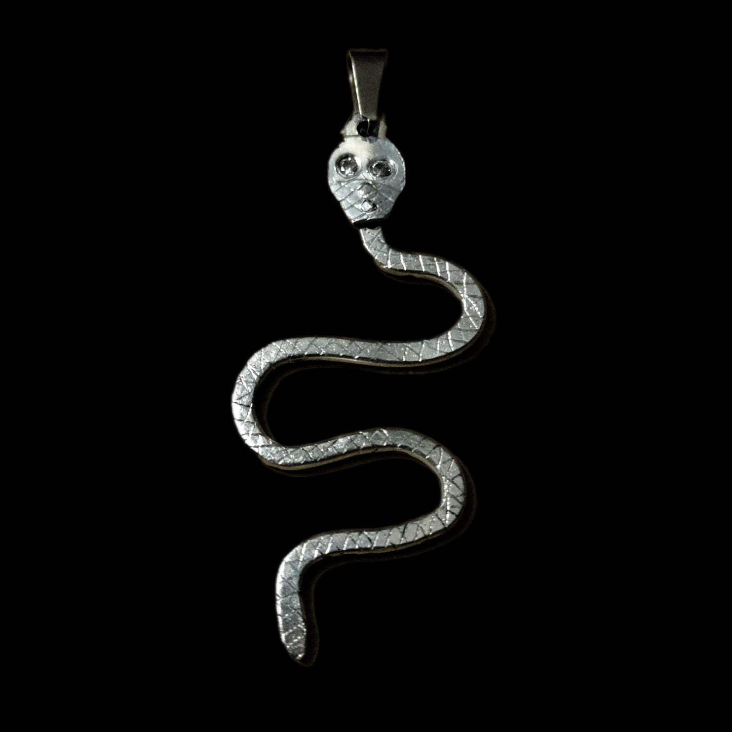 Pendentif serpent argenté LEIA&CO
