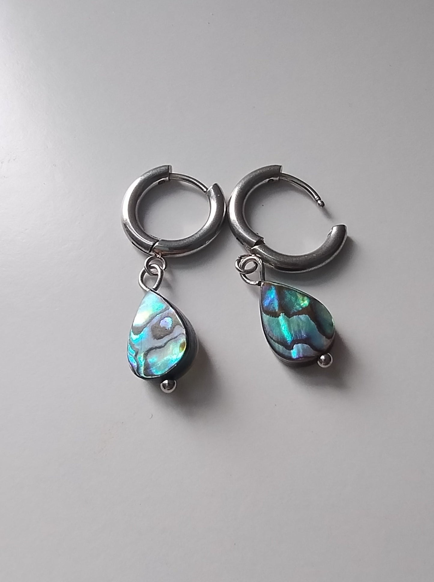 Boucles d'oreilles abalone bleues Leia and Co