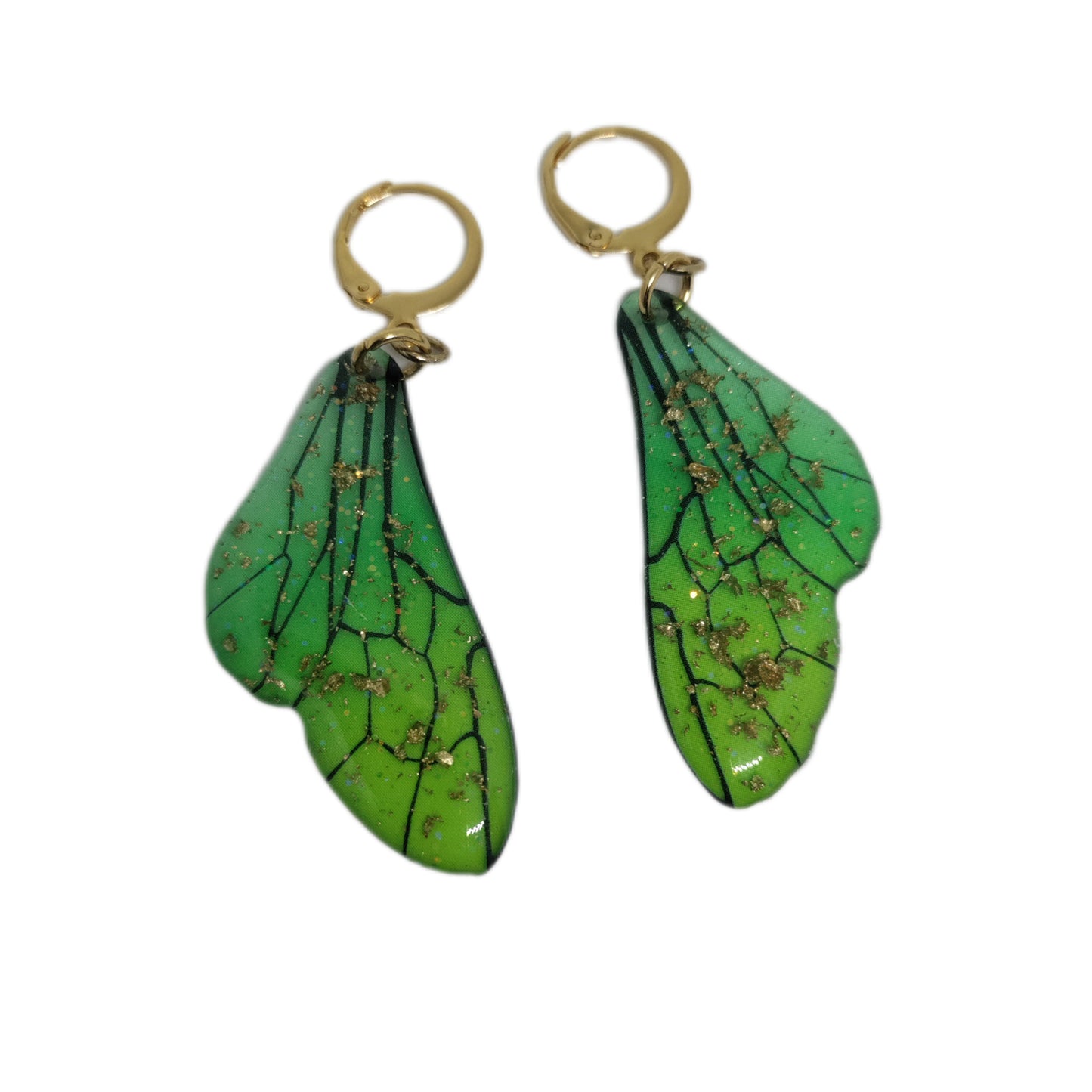 Boucles d'oreilles pendantes ailes de papillon colorées LEIA&CO
