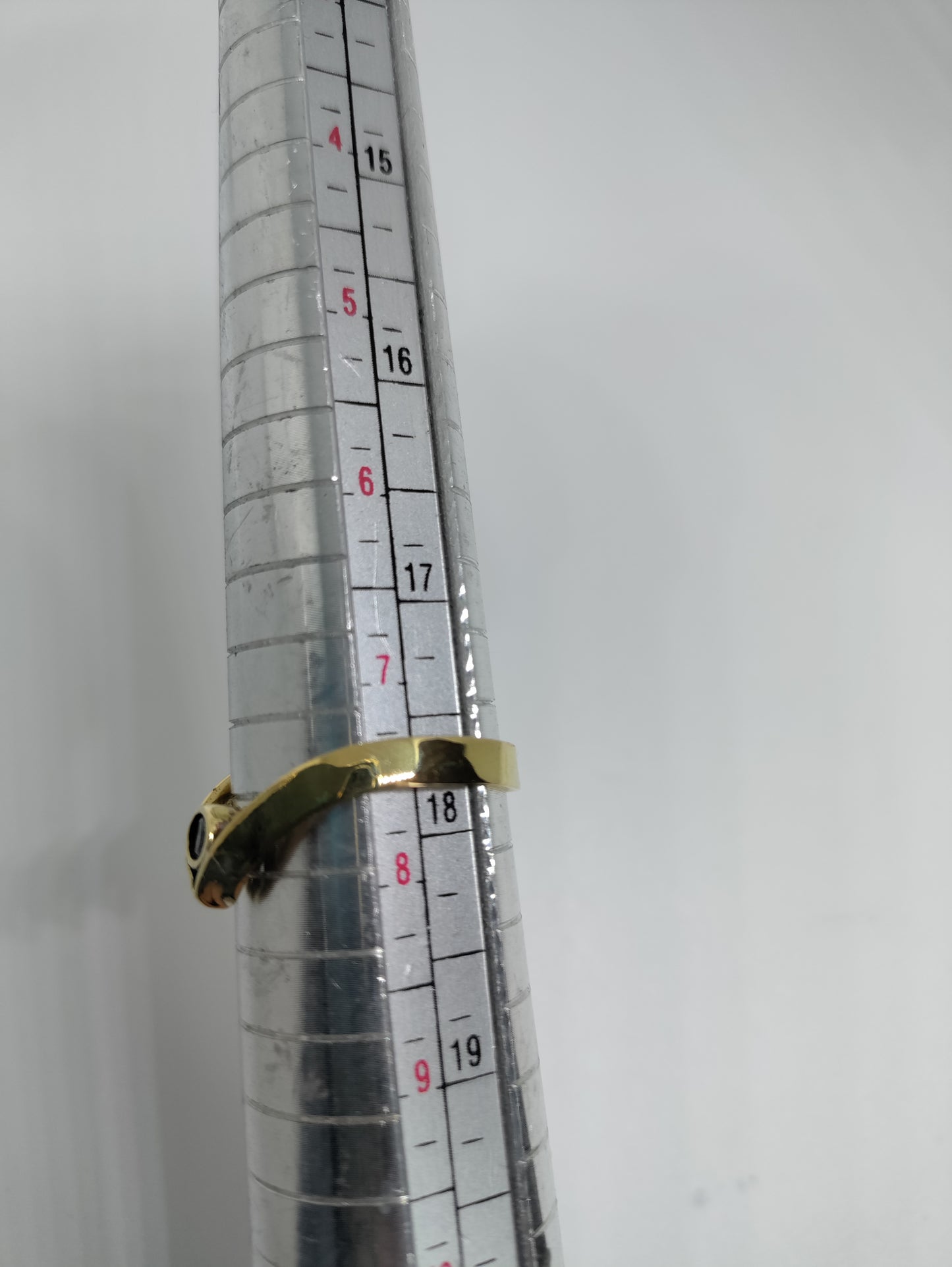 Bague dorée wishbone avec zircone LEIA&CO taille 7 1/2 US